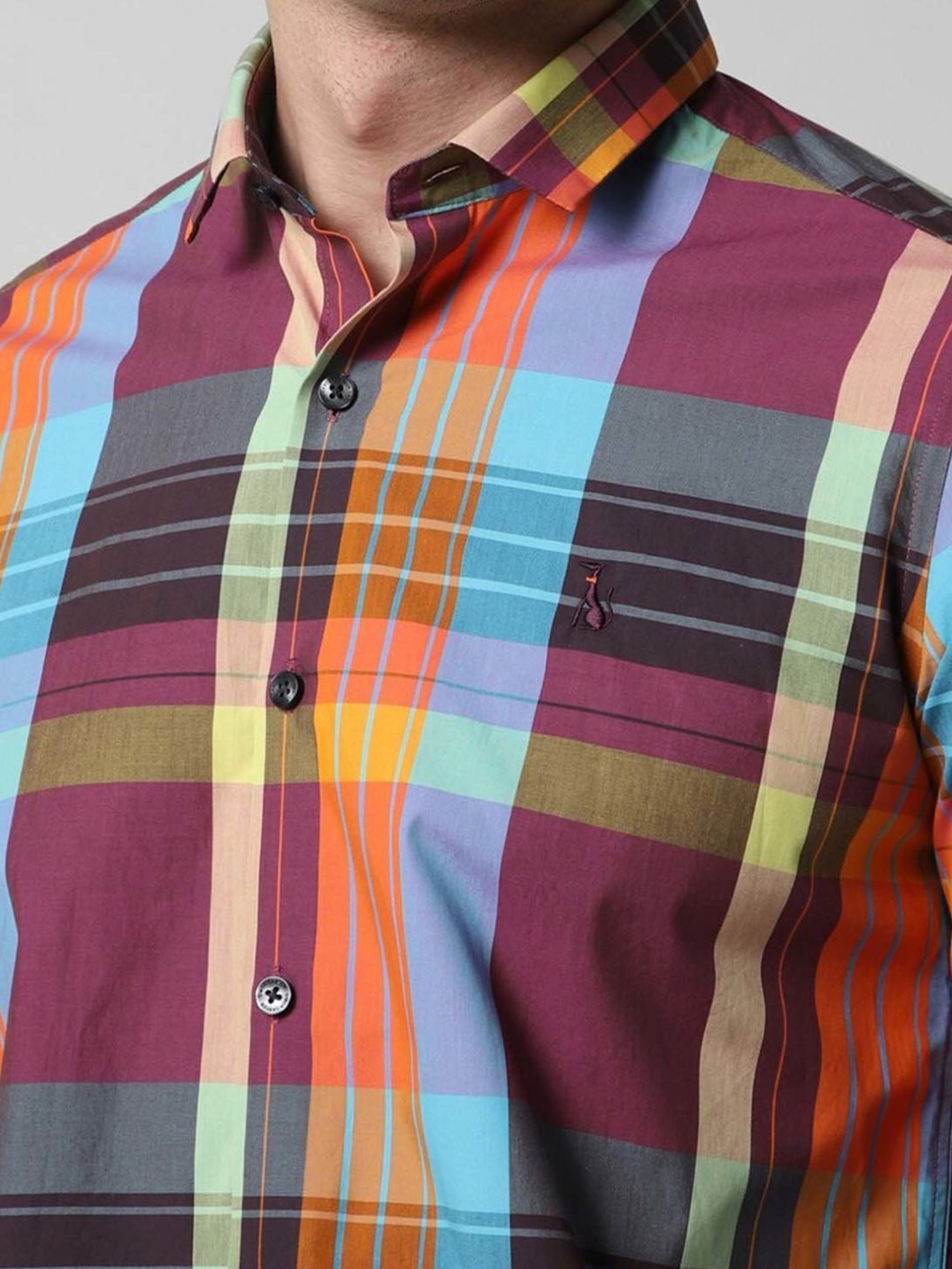 Simon Carter London Multi Checks Slim Fit Shirt