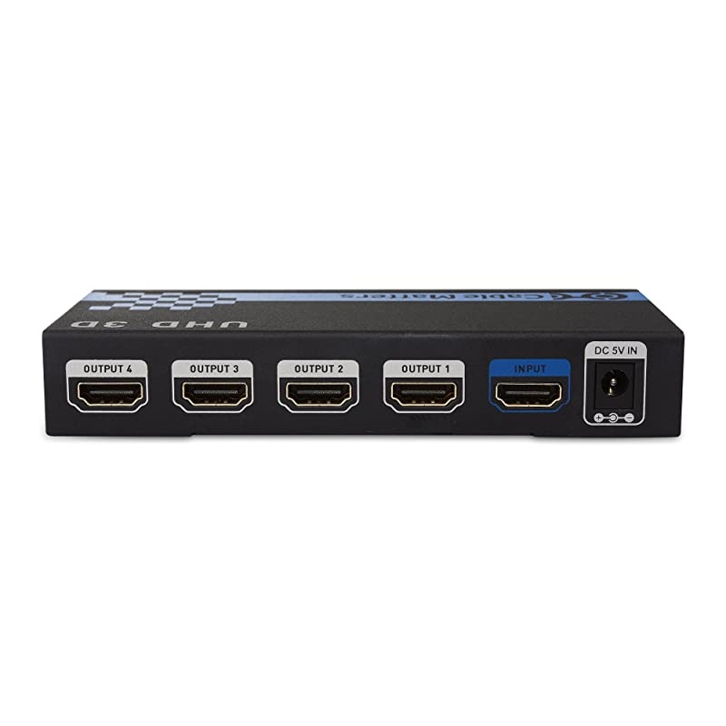 4 Port 4K HDMI Splitter 4K Resolution Ready