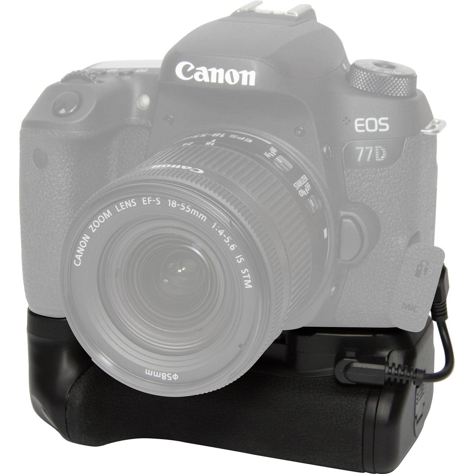 Vivitar Deluxe Power Battery Grip for Canon Rebel T7i & EOS 77D DSLRs