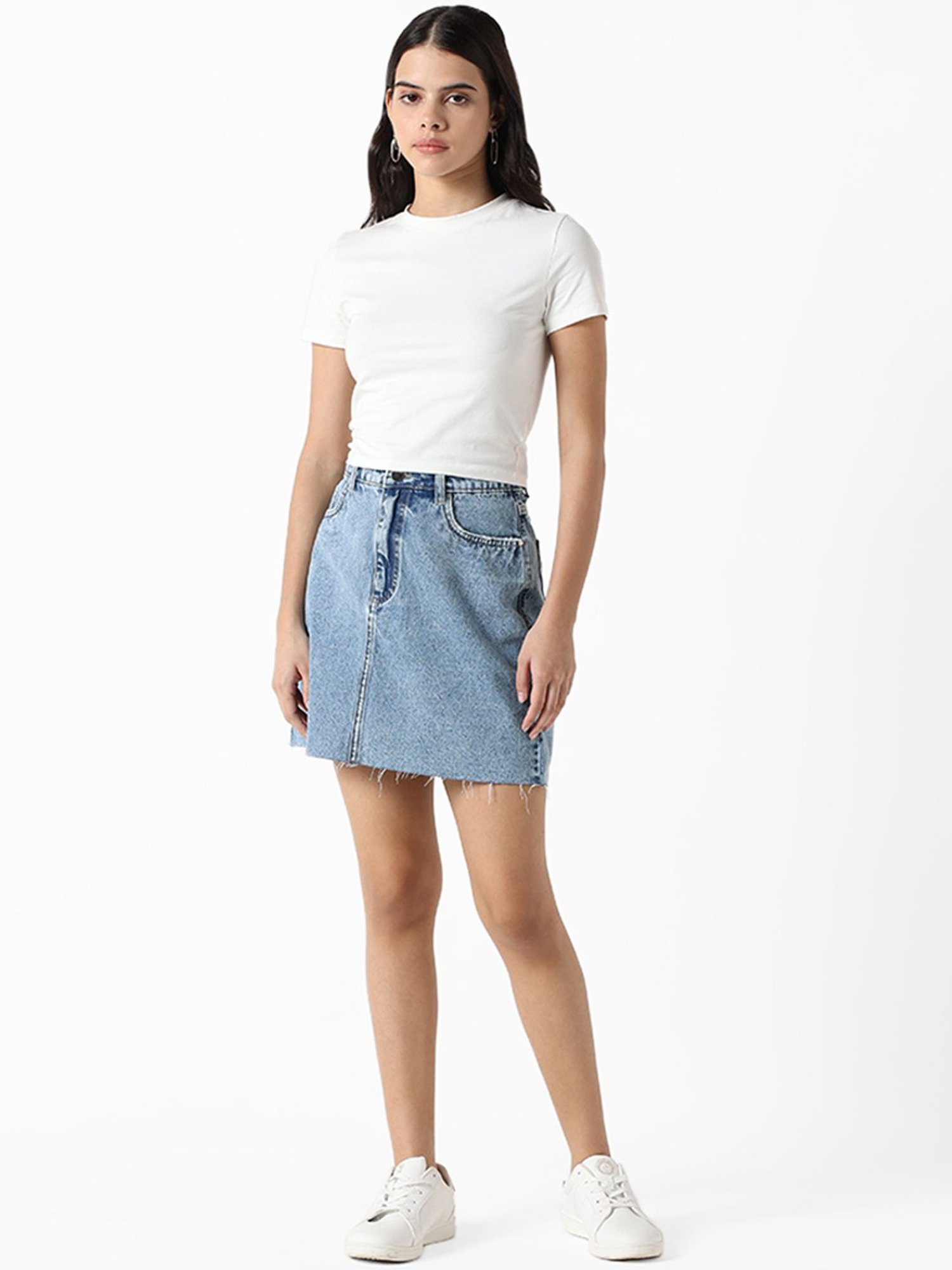 Nuon by Westside Plain White T-Shirt