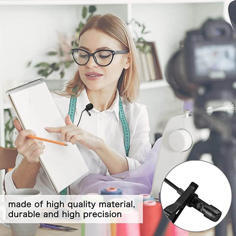UltraCompact Clip Omnidirectional iPhone Microphone for iPhone78xrxs11PlusProiPadiPod for PodcastYouTubeInterviewVlogVideoLecture Recording Mini Microphone for iPhone98ft