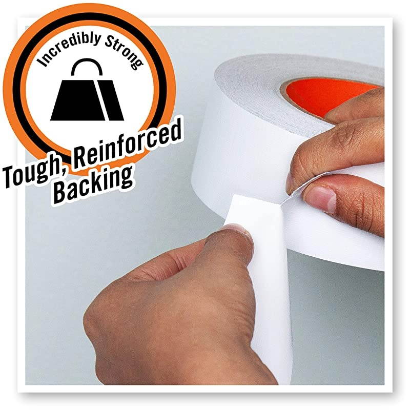 White Tough amp Wide Duct Tape 288quot x 25 yd White Pack of 1