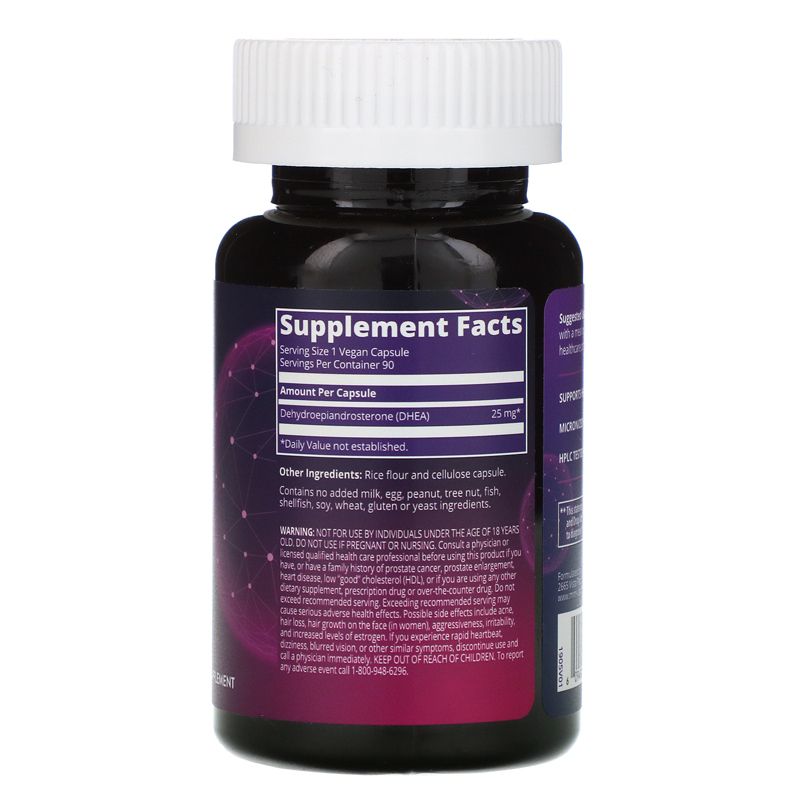 MRM Nutrition, DHEA, 25 mg, 90 Vegan Capsules, Dietary Supplements