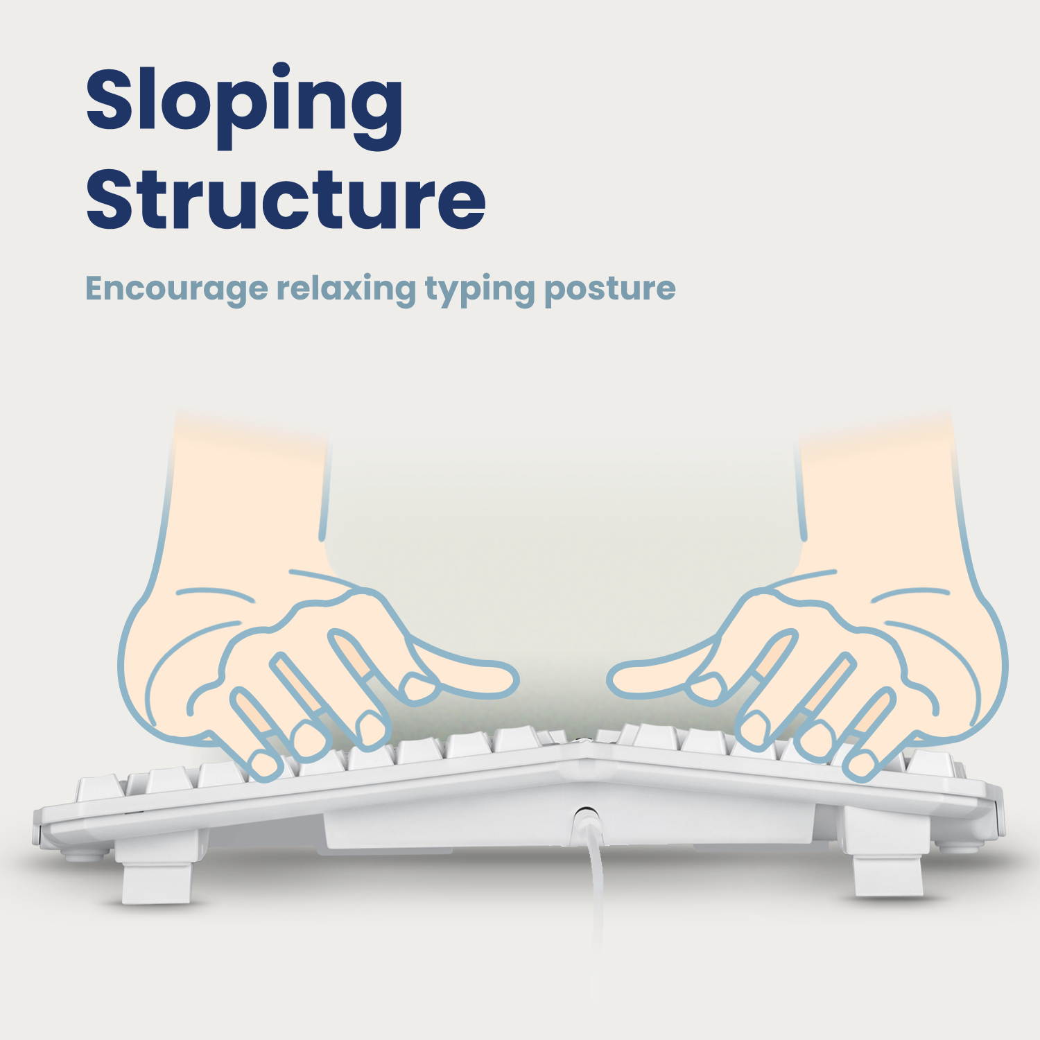 Perixx PERIBOARD-413B US, Wired USB Ergonomic Mini Split Keyboard - 15.75x10.83x2.17 inches TKL Design - Black - US English