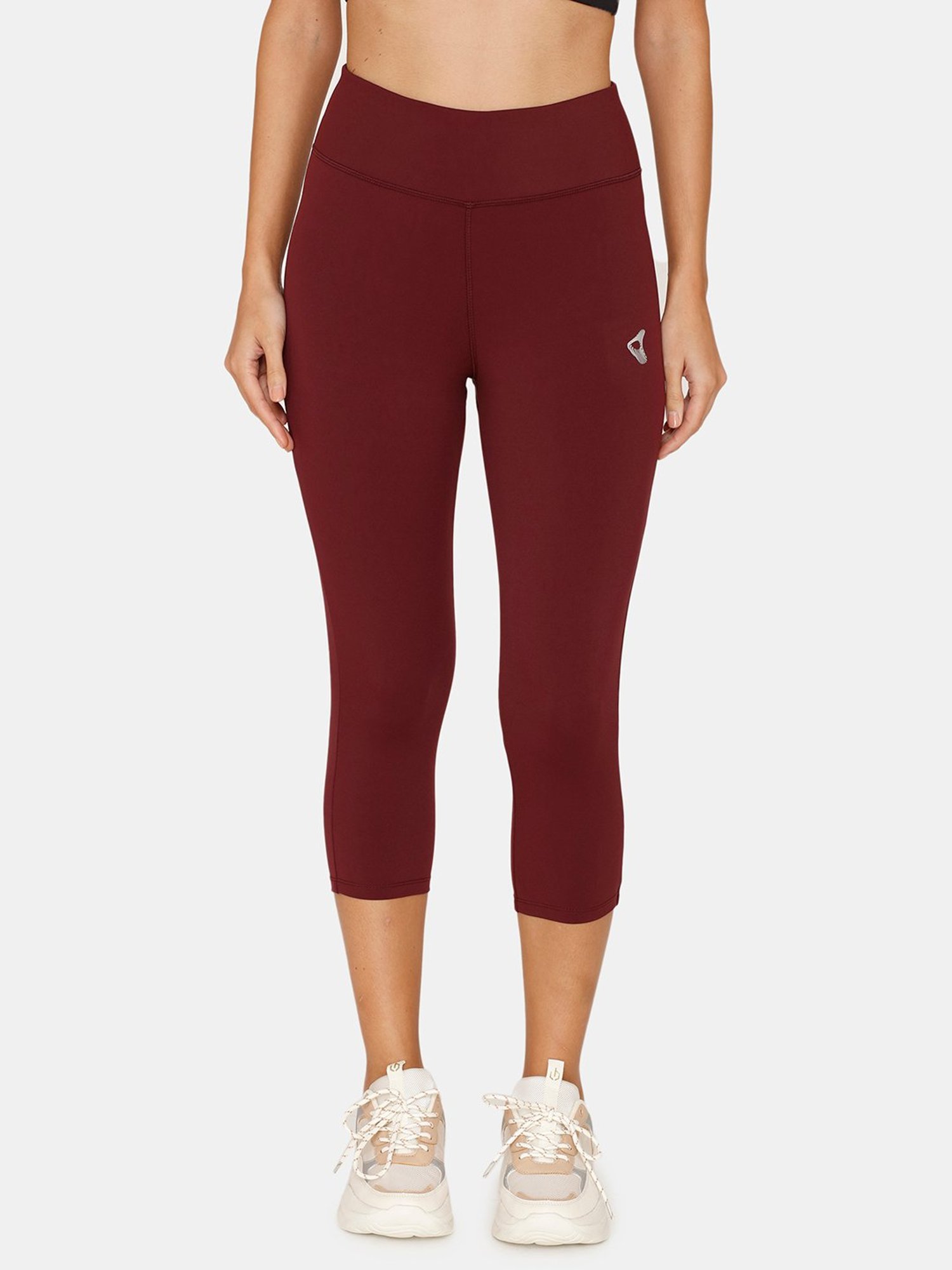 Zelocity by Zivame Maroon Rapid Dry Capris