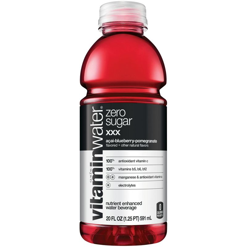 vitaminwater zero xxx açai- blueberry-pomegranate - 20 fl oz Bottle