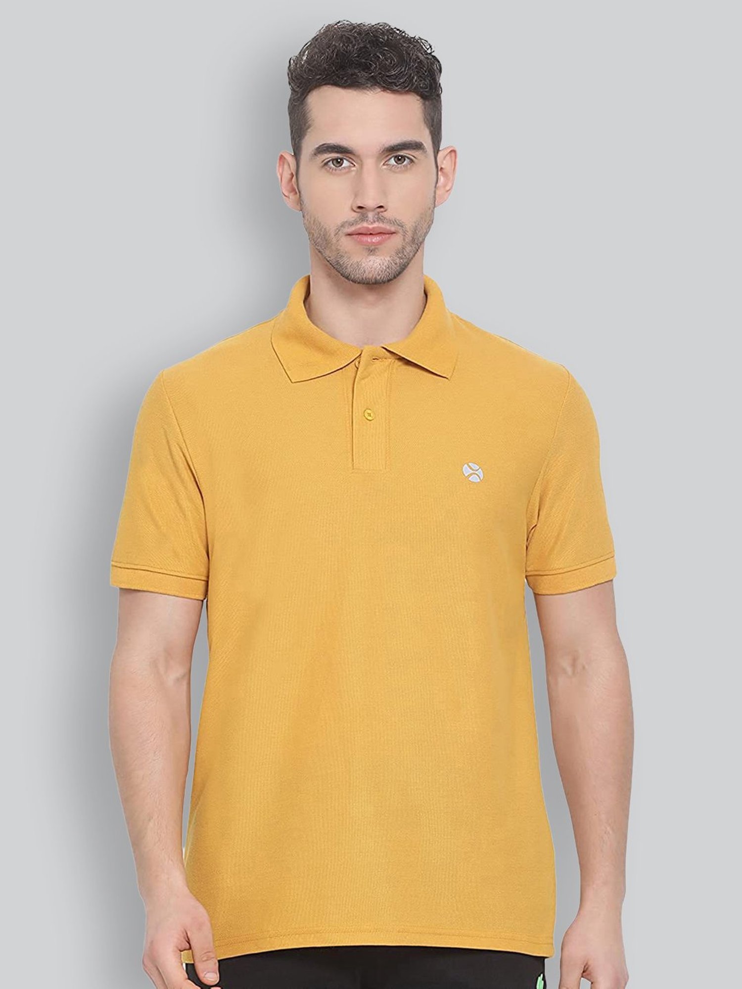 Lux Nitro Mustard Regular Fit Polo T-Shirt