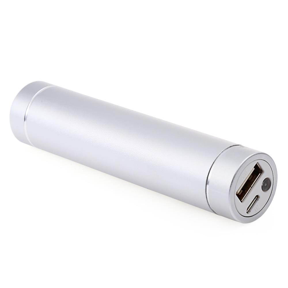 Portable Charger Power Bank 2600mAh Metal Cylinder Floodlights Mobile External Battery Charging Station