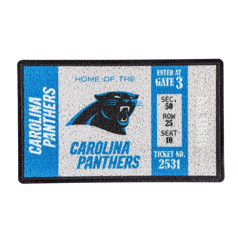 Evergreen Carolina Panthers Turf Mat, Carolina Panthers
