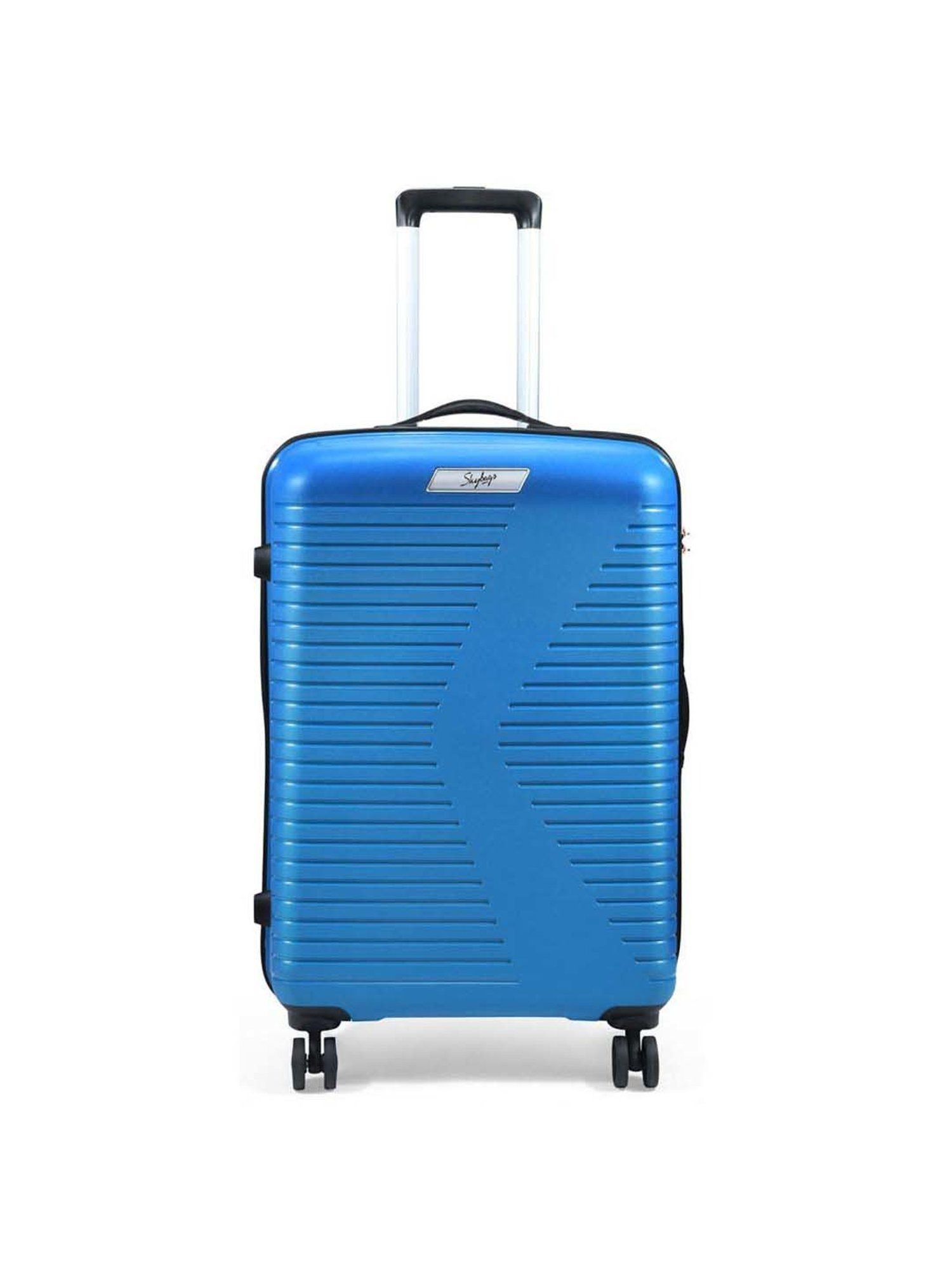 Skybags Beat-pro Blue Textured Trolley Bag Pack of 3 - 55 cms, 66 cms & 76 cms