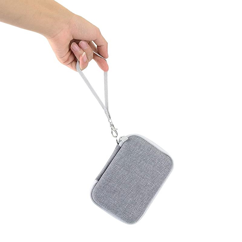 Hard Travel Case for Fujifilm Instax Mini Link Smartphone Printer Ash White Case + Inside White