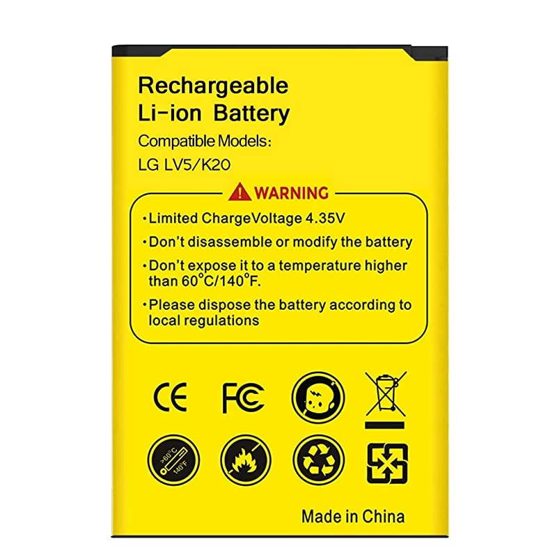 LG K20 Plus Battery  3100mAh Liion Battery BL46G1F Replacement for LG K20 Plus LV5 MetroPCS MP260 TMobile TP260 Verizon Wireless VS501 | K20 Plus Spare Battery 24 Month Warranty