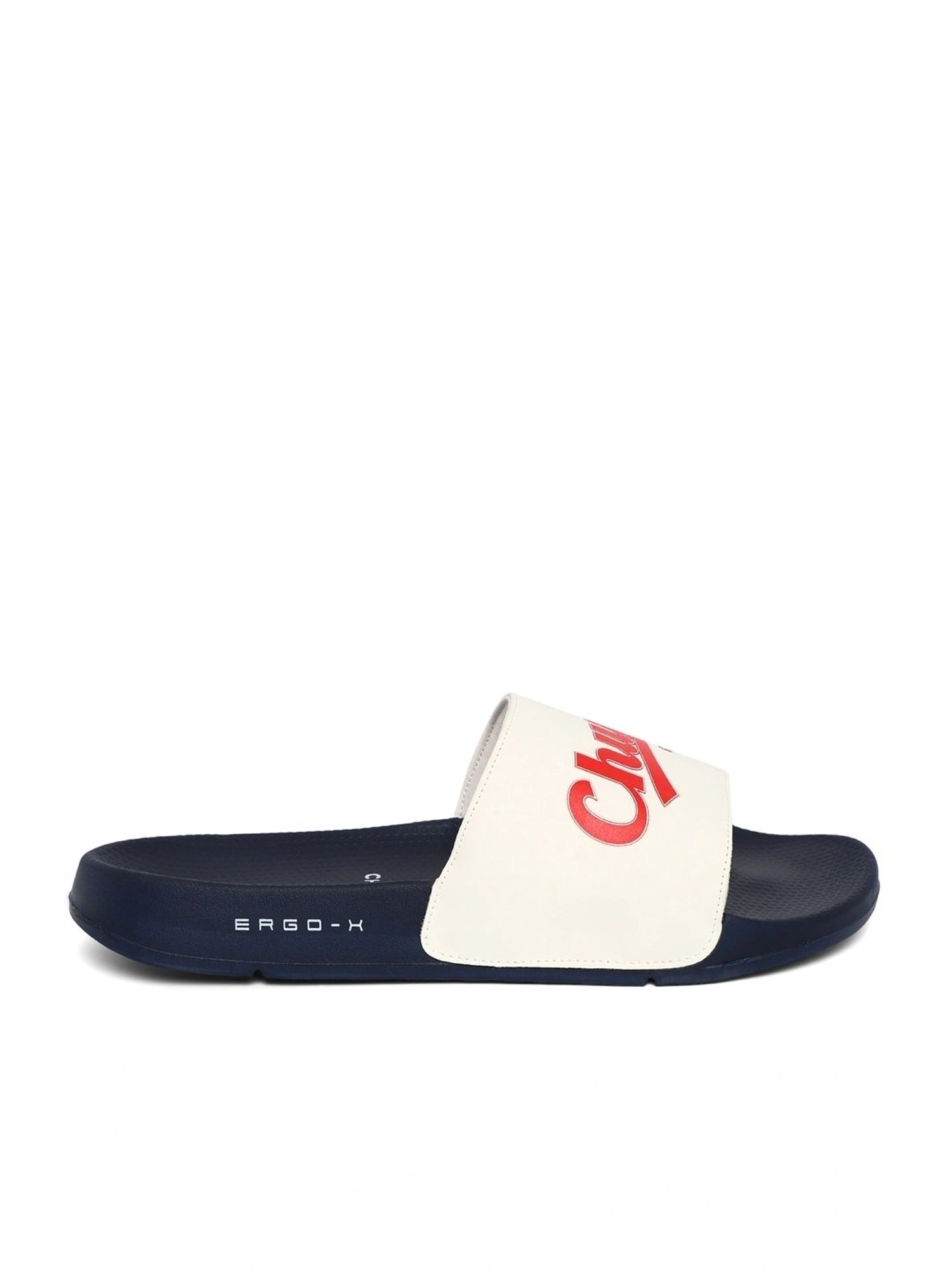 Chupps Men's Retro ErgoX Plus Off White Slides