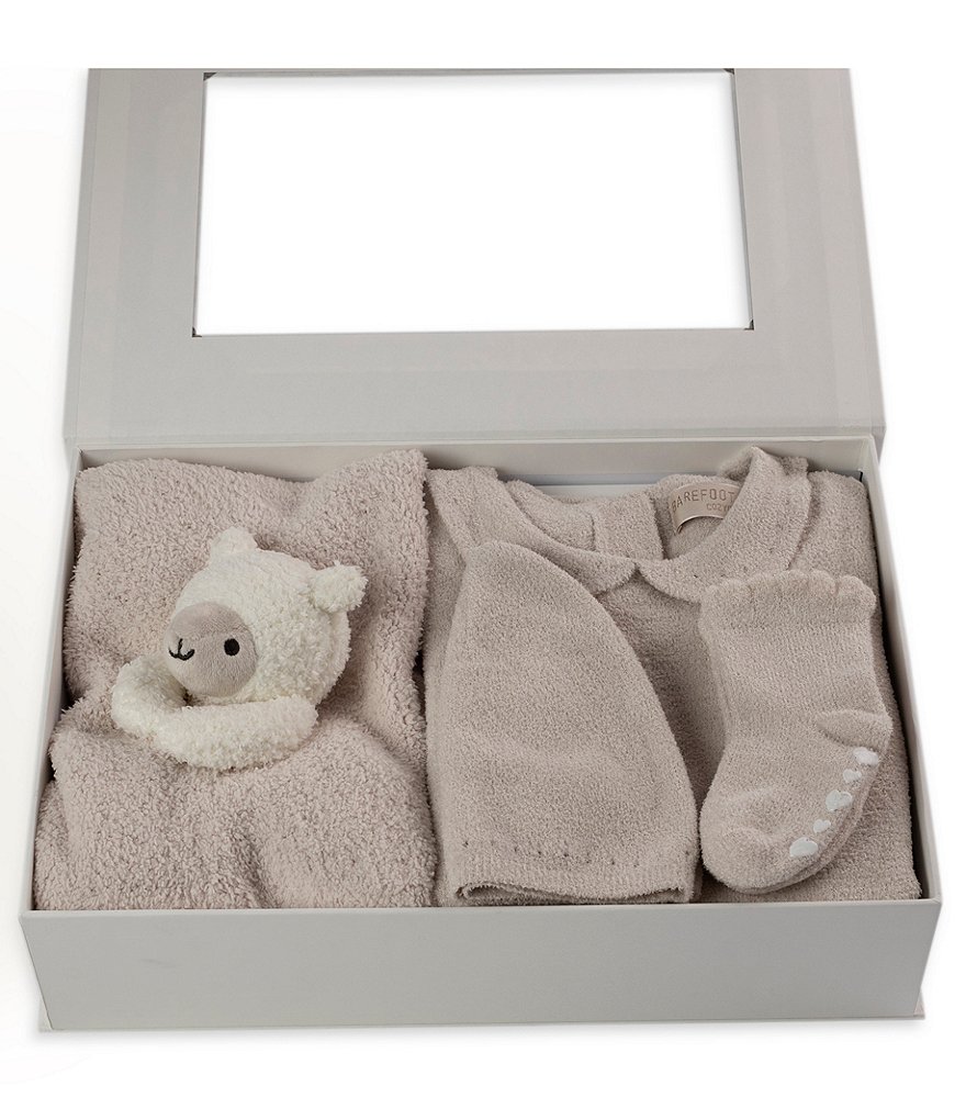 Barefoot Dreams Baby 3-18 Months CozyChic Eyelet Bundle Set