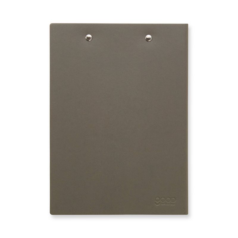 A5 Pad Folio with Clip and Paper Pad Charcoal - Good Office Day