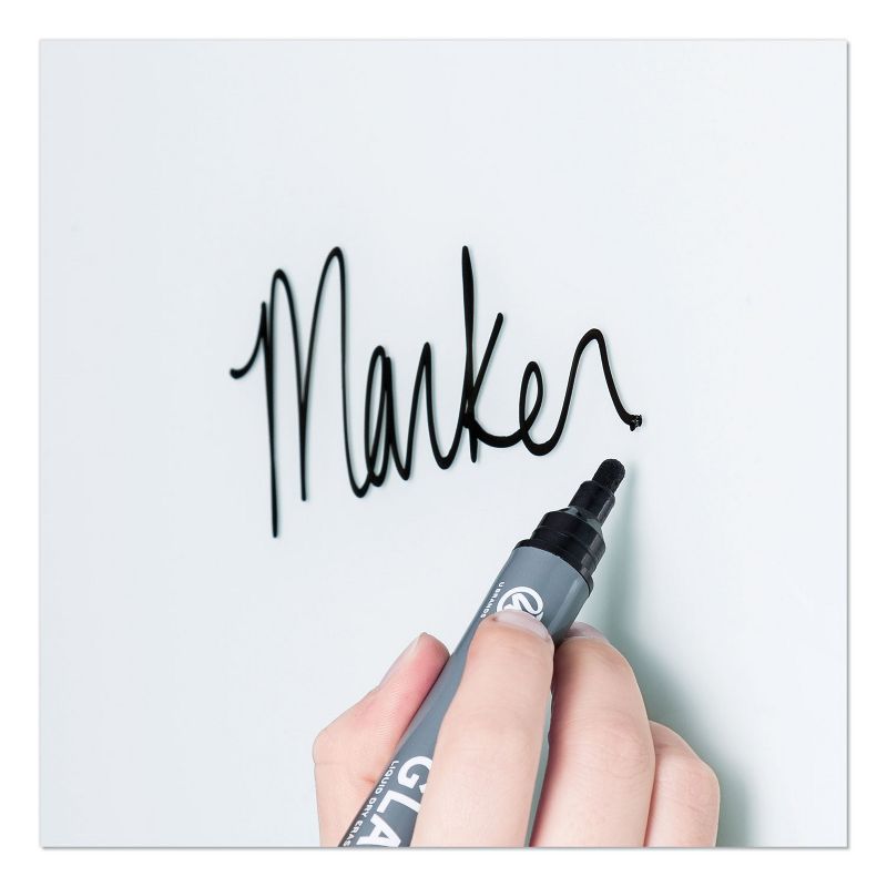 U Brands Magnetic Glass Dry Erase Board Value Pack, 72 x 48, White 3974U0001