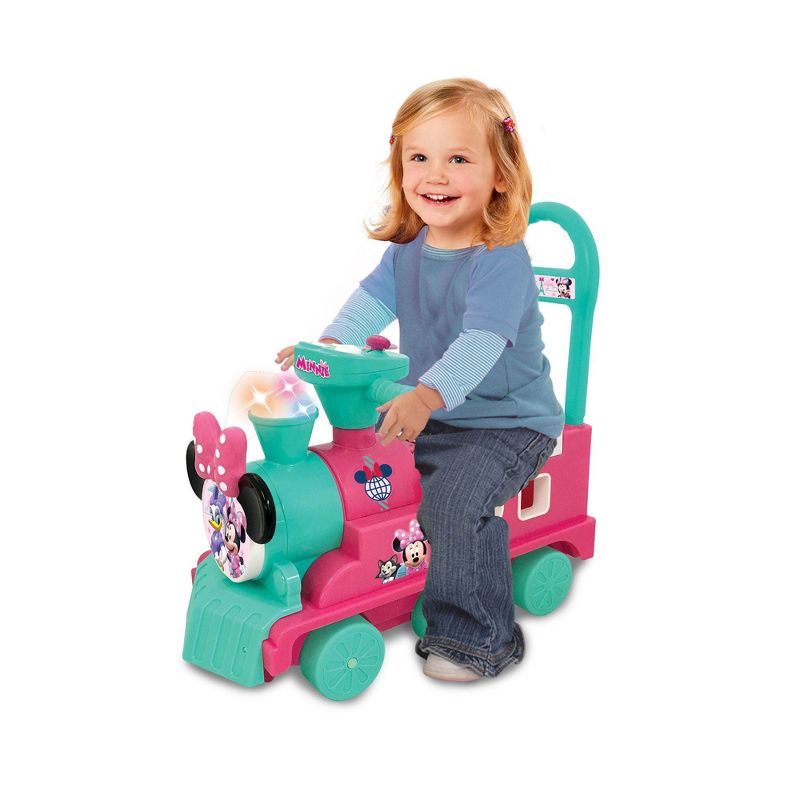 Kiddieland Minnie Mouse Play n Sort Activity Interactive Ride On Train w/ Blocks