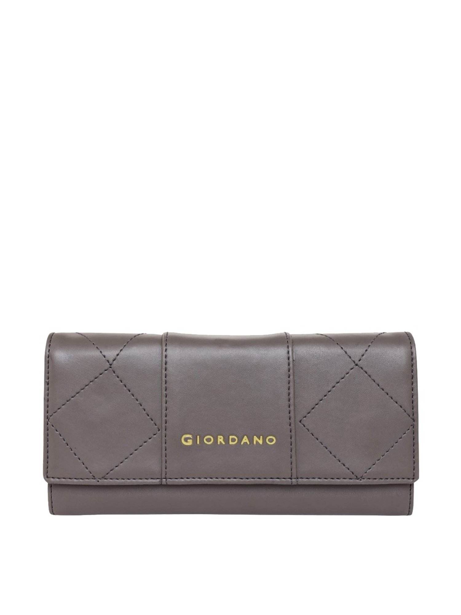 Giordano Grey Textured Tri-Fold Wallet for Women