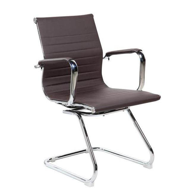 Techni Mobili RTA-4602V-CH Modern Visitor Office Chair, Chocolate - 25 x 23 x 21 in.