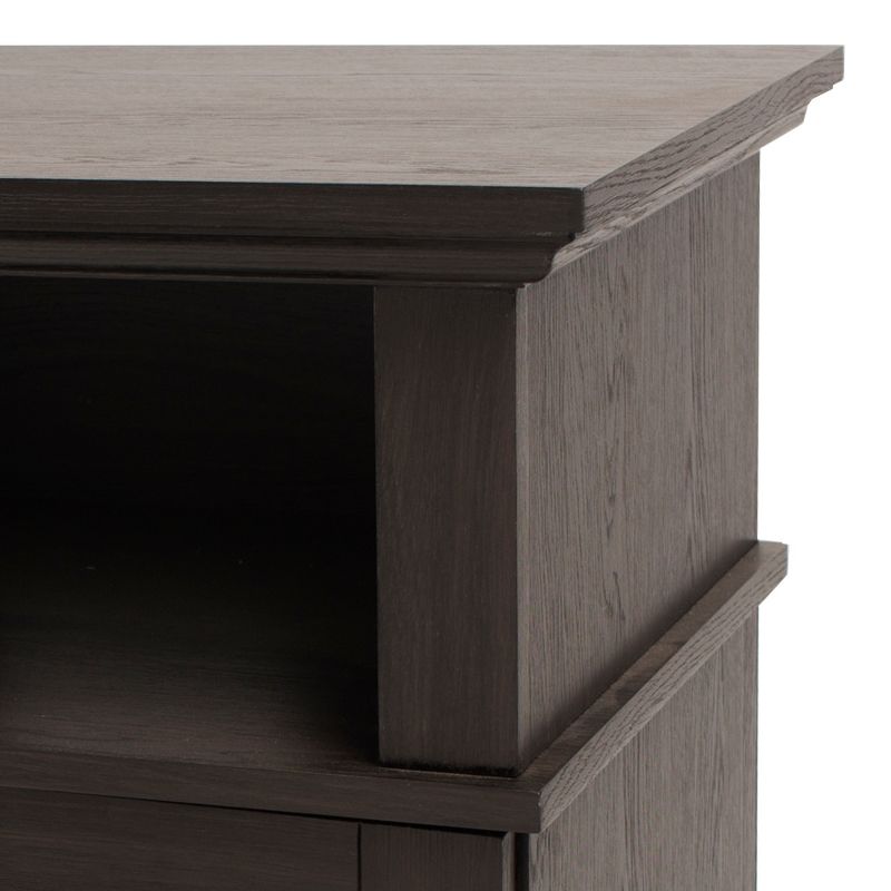 Delaney 48"Media Fireplace Rustic Brown - Muskoka