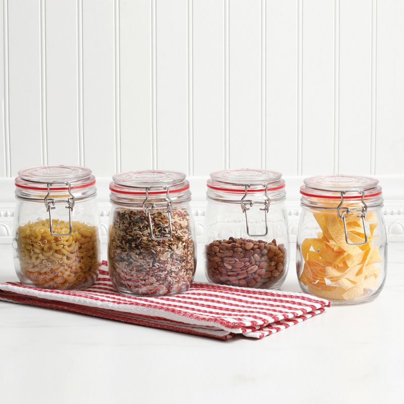 General Store Cottage Chic 4 Piece 22 oz. Preserving/Storage Jar Set
