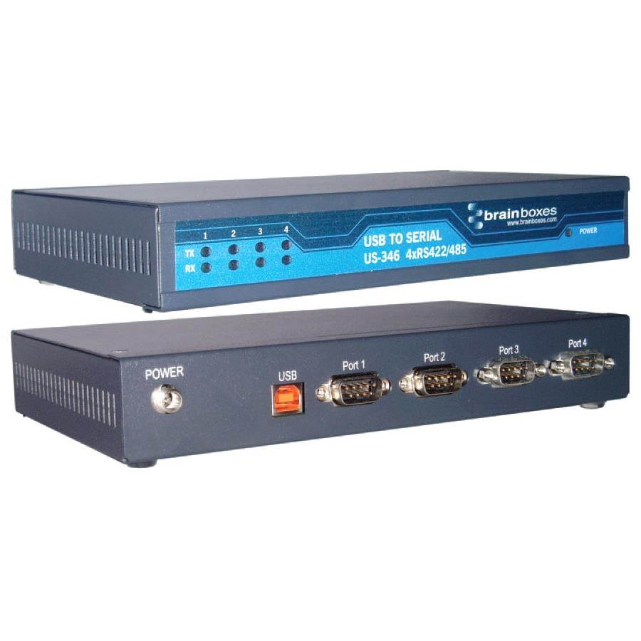 Brainboxes US-346 4-port Serial Hub