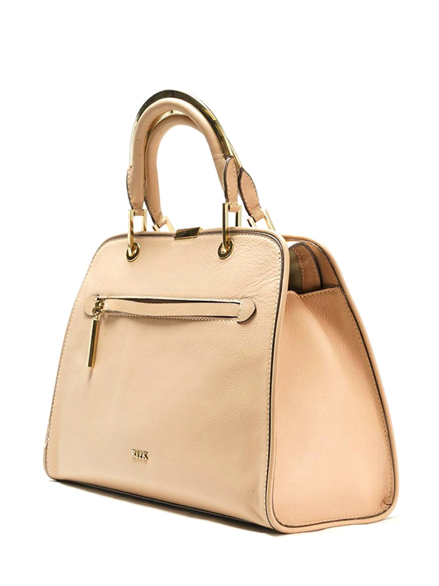 RI2K London Tan Leather Large Satchel Handbag