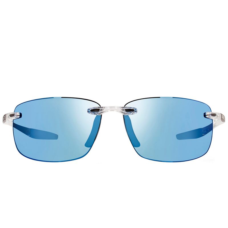 Revo Descend N S RE 4059 09 BL Unisex Rectangle Polarized Sunglasses Crystal 64mm