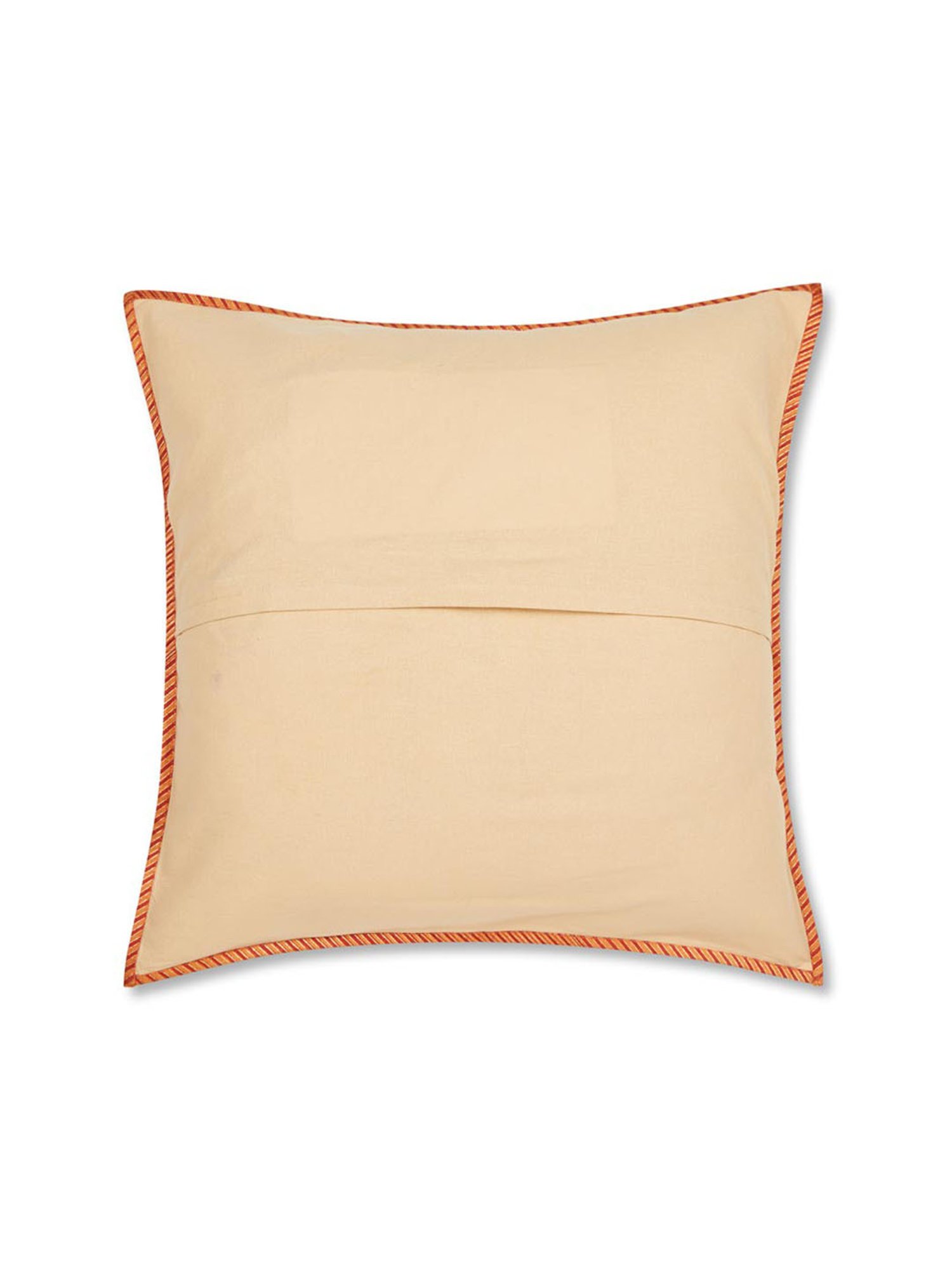 Swayam Red & White Cotton 60 cm x 60 cm Cushion Covers - Set of 5