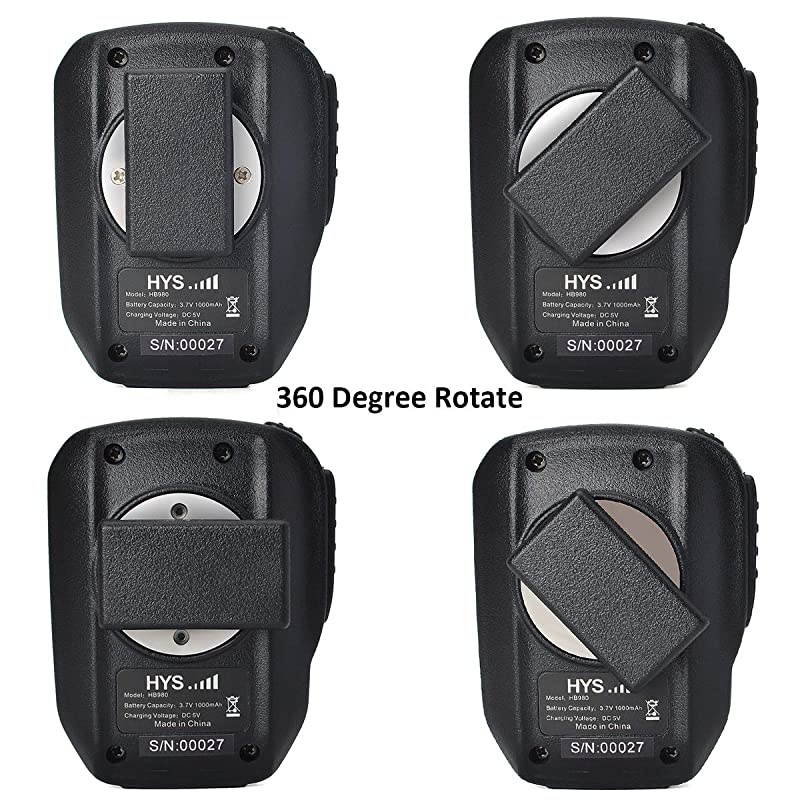 Walkie Talkies Bluetooth Wireless Mic 2 Pin Shoulder Speaker Mic for Baofeng UV-5R 5RA 5RB 5RC Kenwood TK-2400 Retevis RT21 RT22 RT27 Two-Way Radio