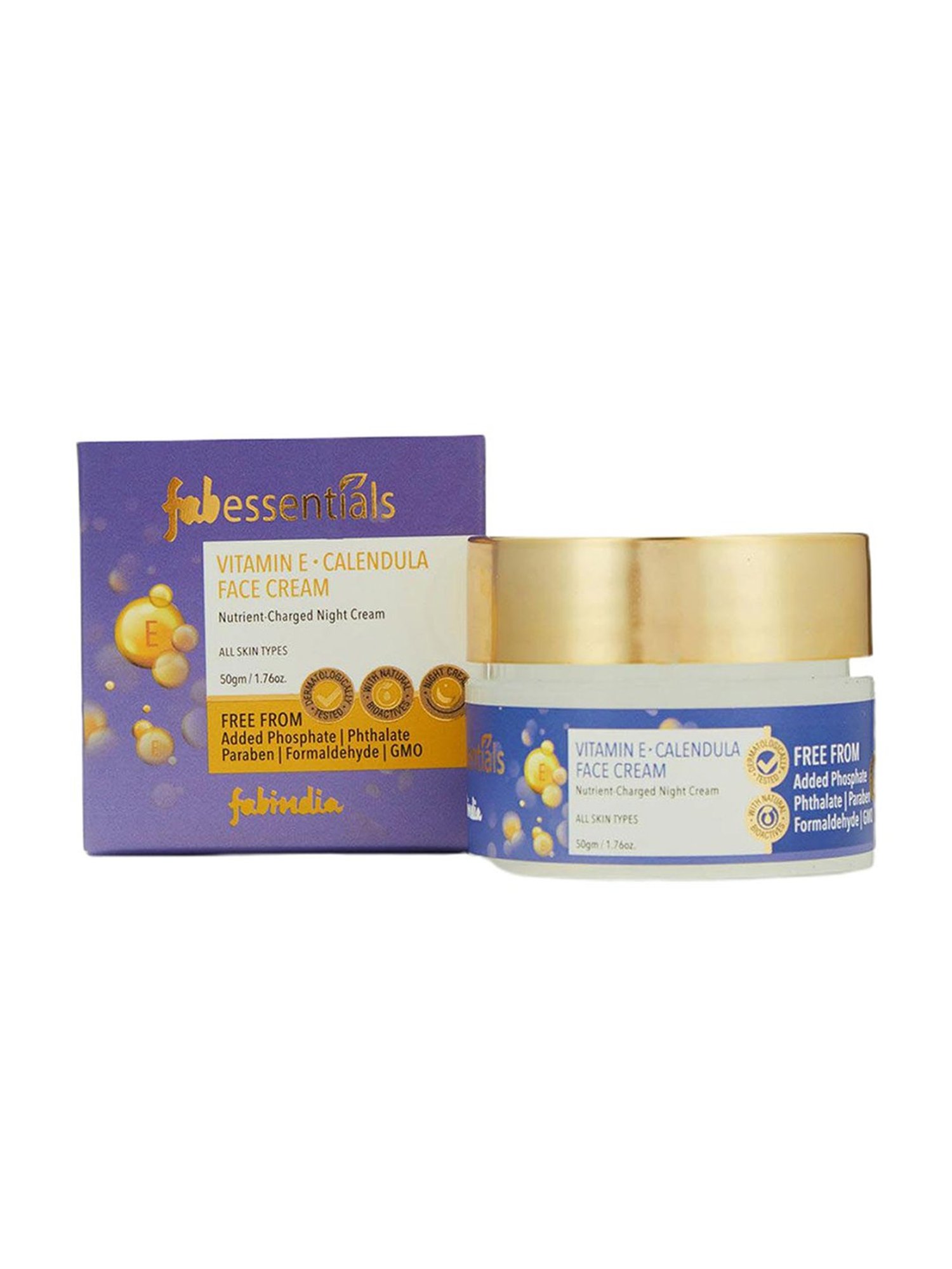 Fabessentials Vitamin E & Calendula Face Cream - 50 gm