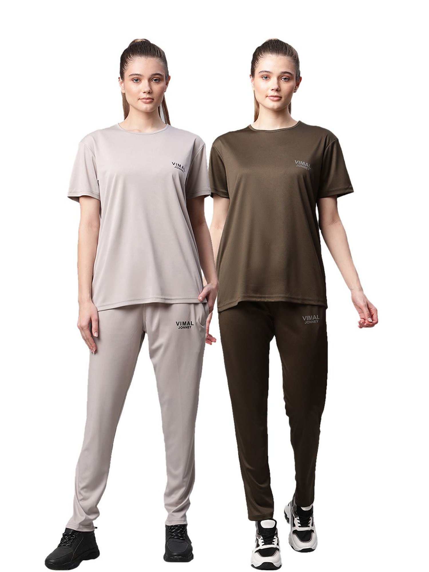 Vimal Jonney Multicolored Regular Fit T-Shirt With Trackpants (Pack Of 2)