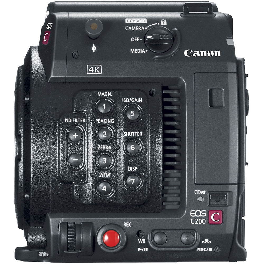 Canon EOS C200B Cinema Camera (Body) (EF-Mount) - 64GB - Reader - Case - CN-E 70-200mm T4.4 Compact-Servo Cine Zoom Lens + More