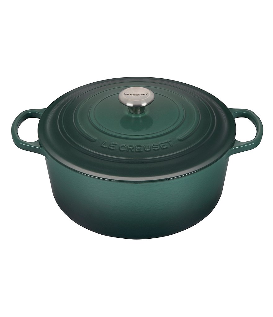 Le Creuset 9-Quart Signature Round Dutch Oven with Stainless Steel Handle