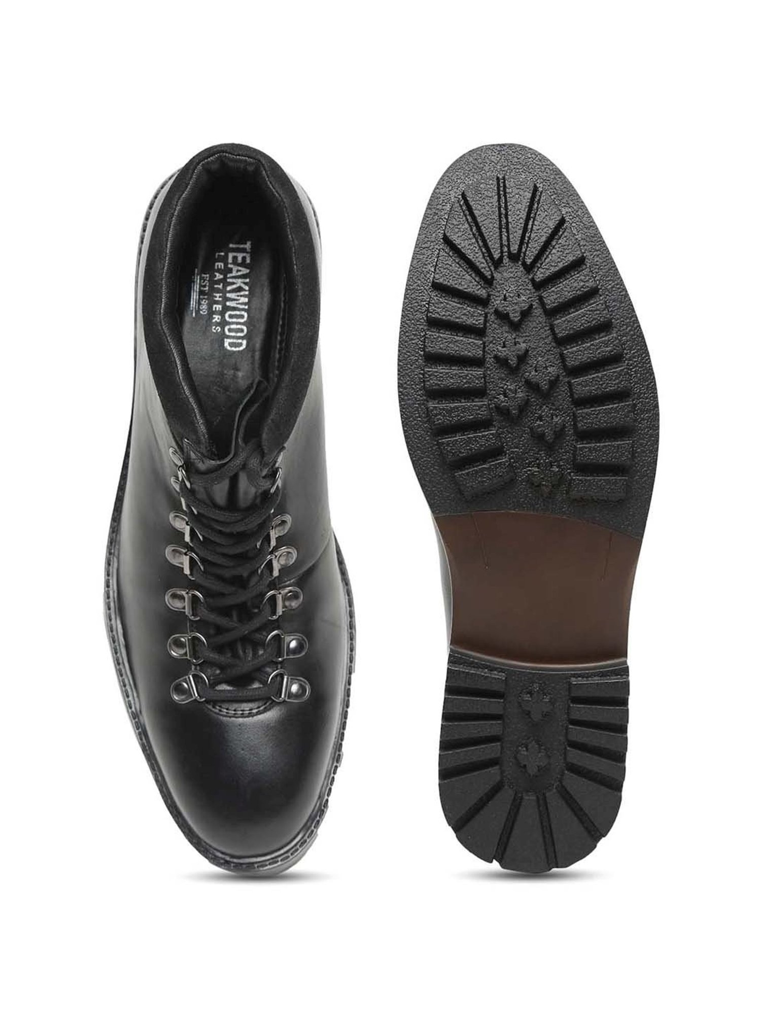 Teakwood Leathers Men's Black Casual Boots