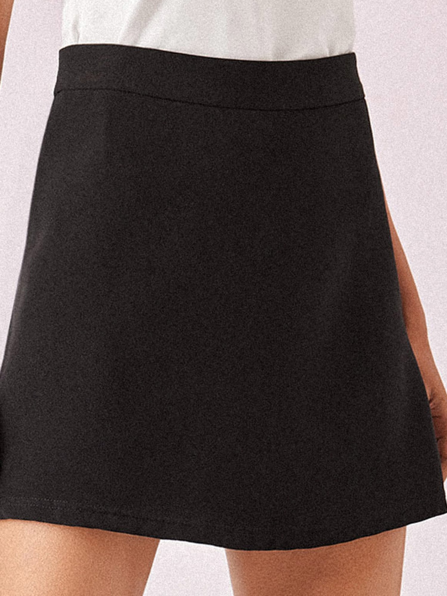 The Label Life Black A-Line Mini Skirt