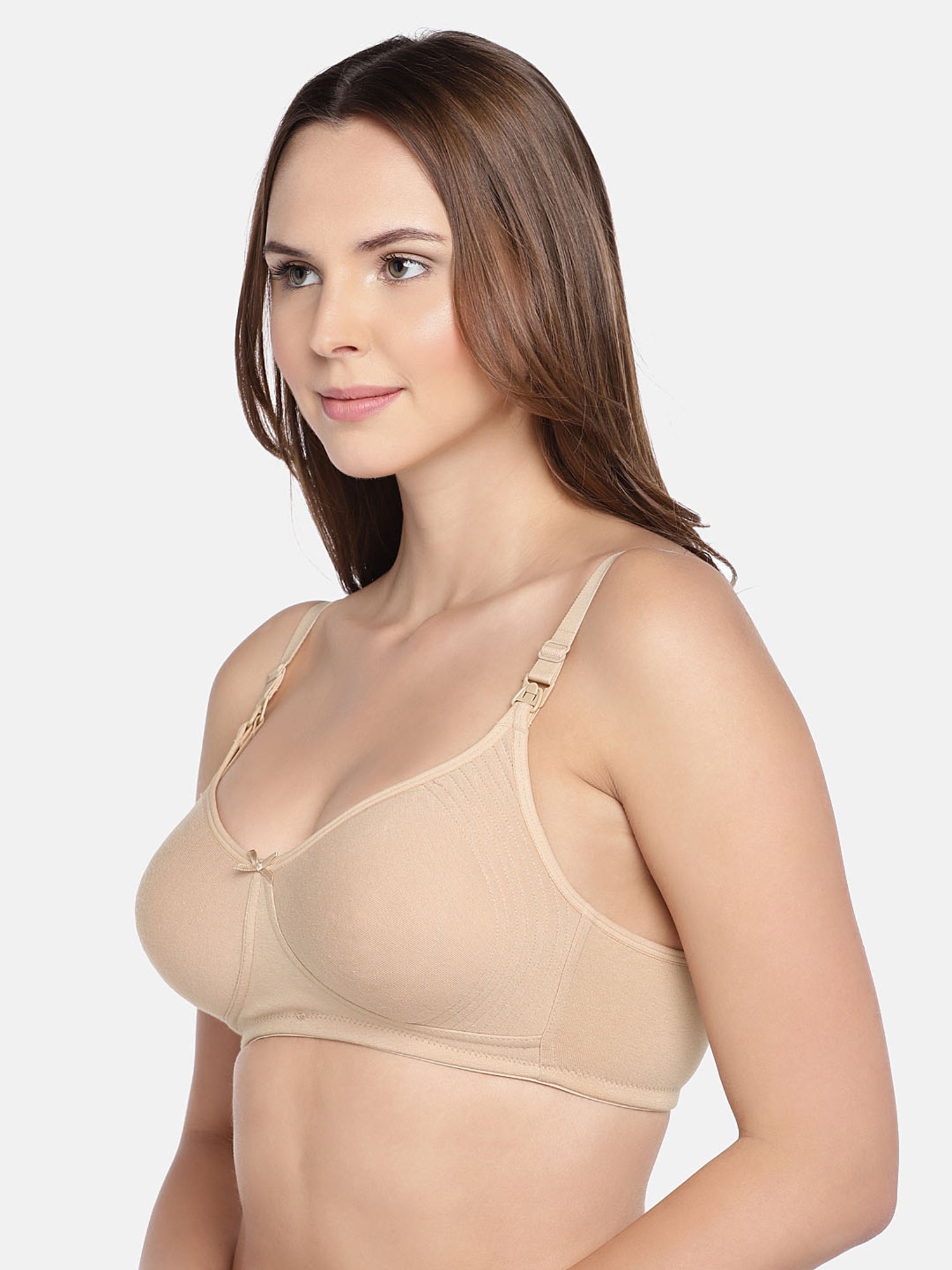 Inner Sense White Non Wired Non Padded Nursing Bra