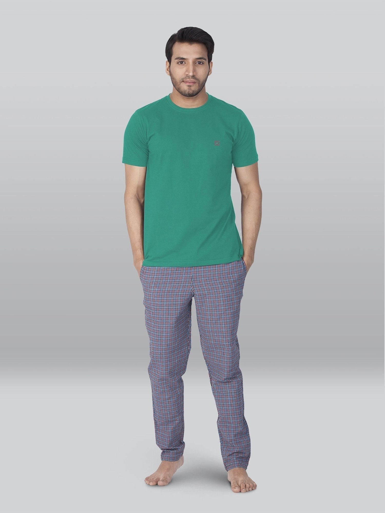Lux Nitro Sea Green Regular Fit T-Shirt Pack of - 2