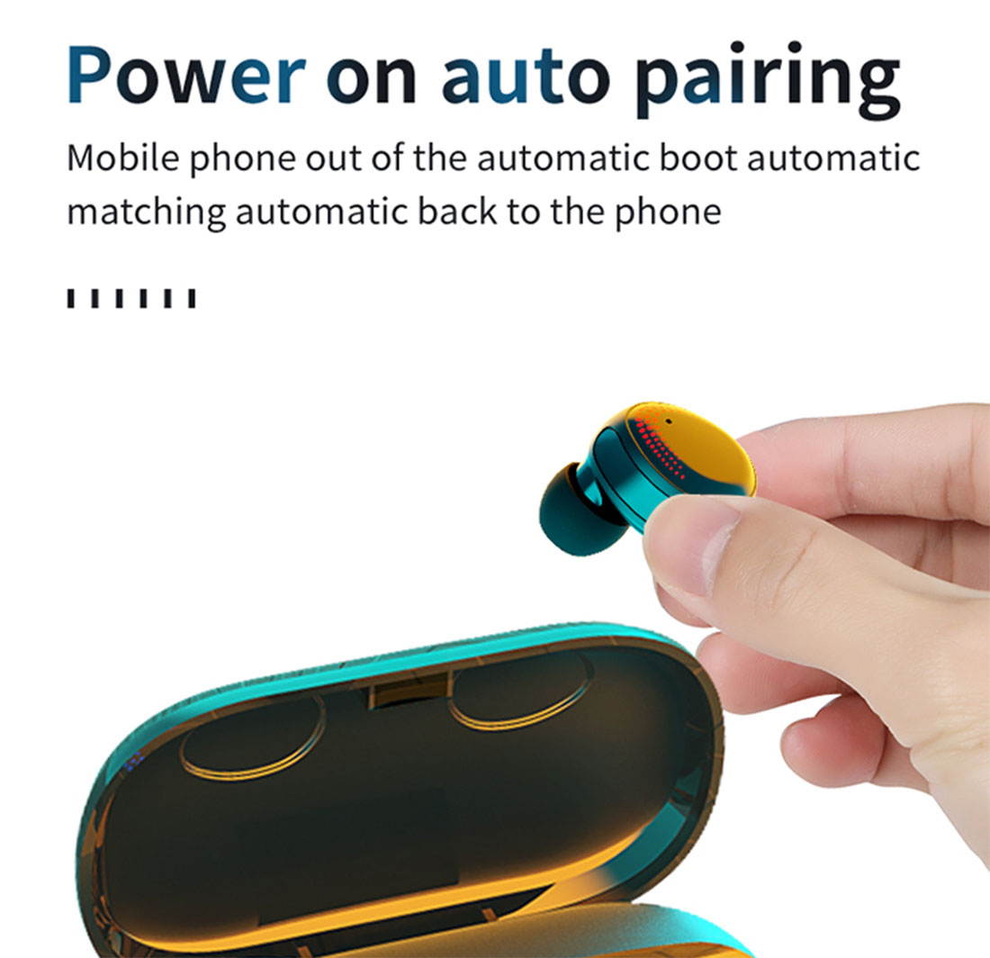 NW 1776 Bluetooth 5.0 Headset TWS Wireless Headset 9D Stereo Sports Waterproof Earbud Headset With Microphone