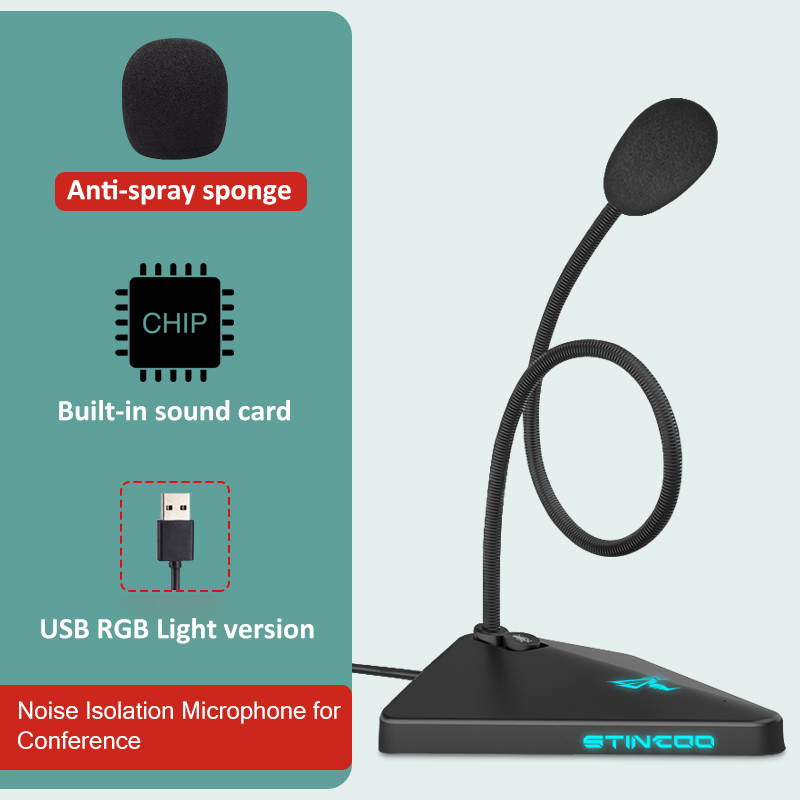Somic m88 Conference Meeting Online Chatting Esports Gaming Microphone with RGB Light USB Plug for PC