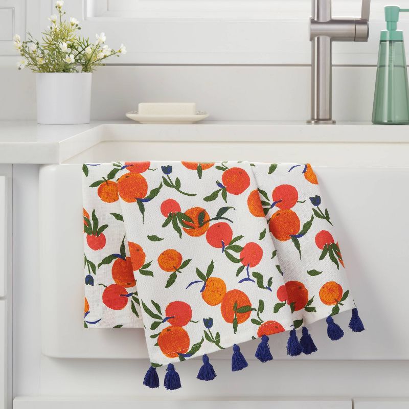 Cotton Printed Kitchen Towel Orange - Opalhouse™