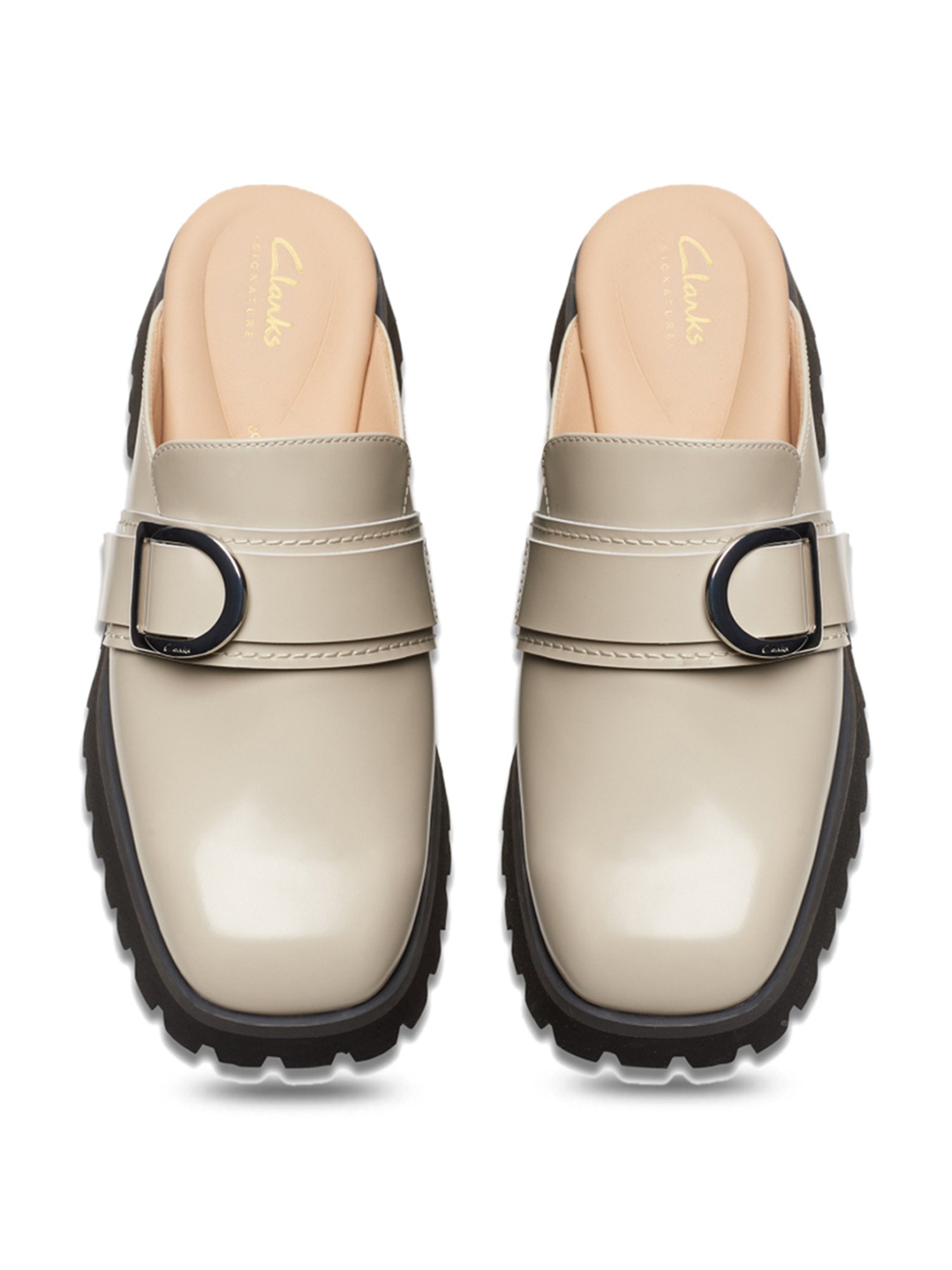 Clarks Women's Stayso Free Ivory Mule Shoes