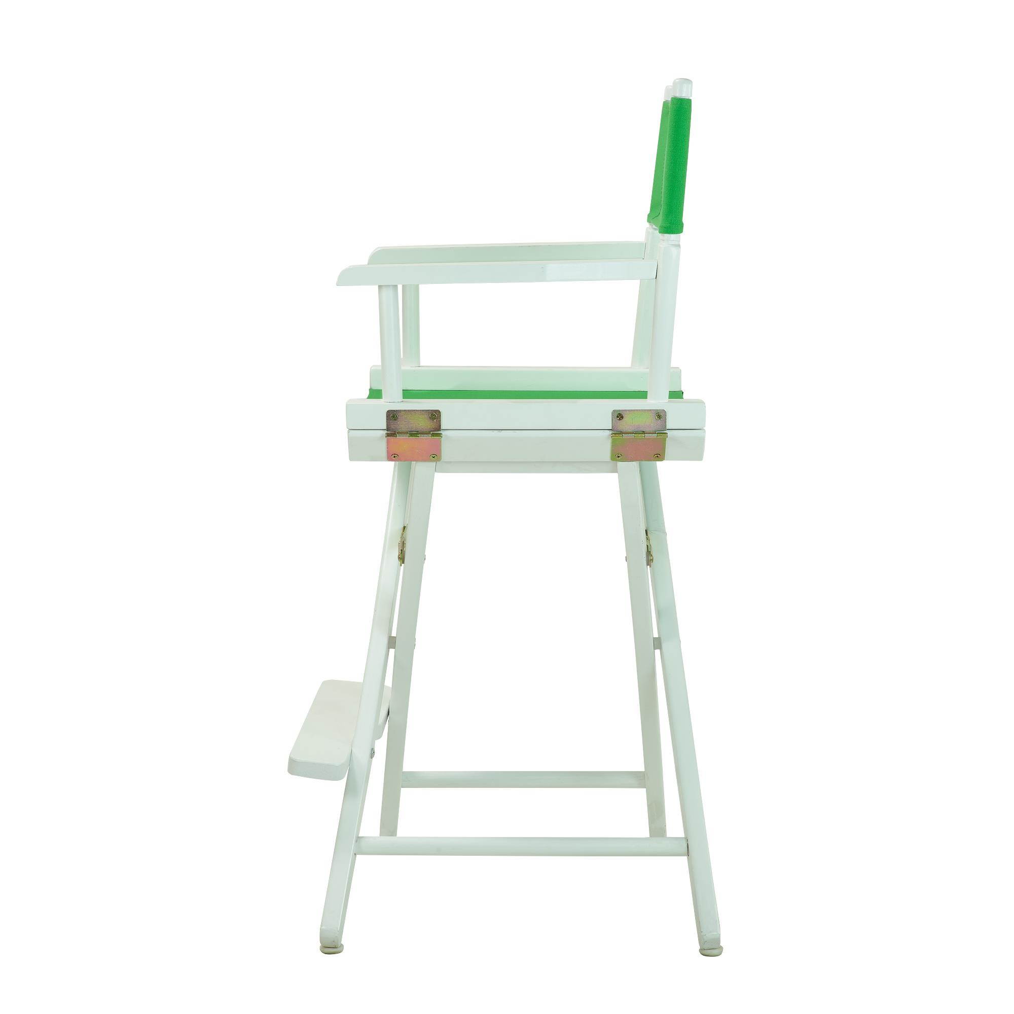 Casual Home 220-01-021-33 24 in. Directors Chair White Frame with Green Canvas