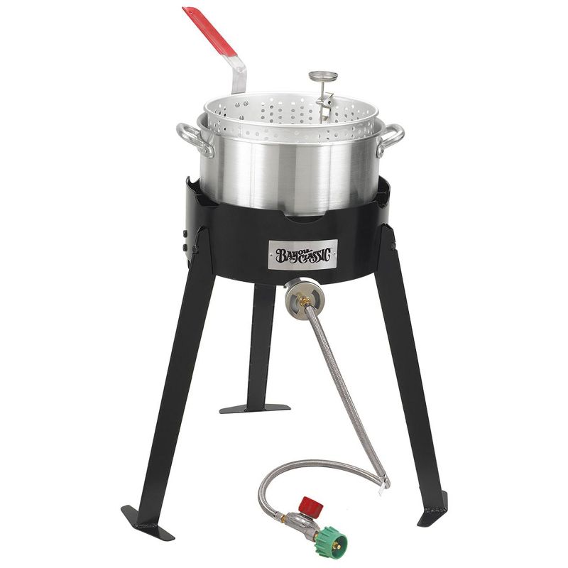 Bayou Classic  Stoves Aluminum Fish Cooker With High Pressure Outdoor Propane Gas Stove 2212