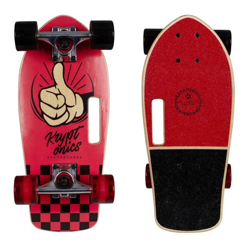 Kryptonics Stubby 19" Cruiser Skateboard - Red