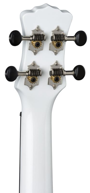 Luna Uke "Hau" Snow White Concert Ukulele w/ Gigbag, UKE HAU C