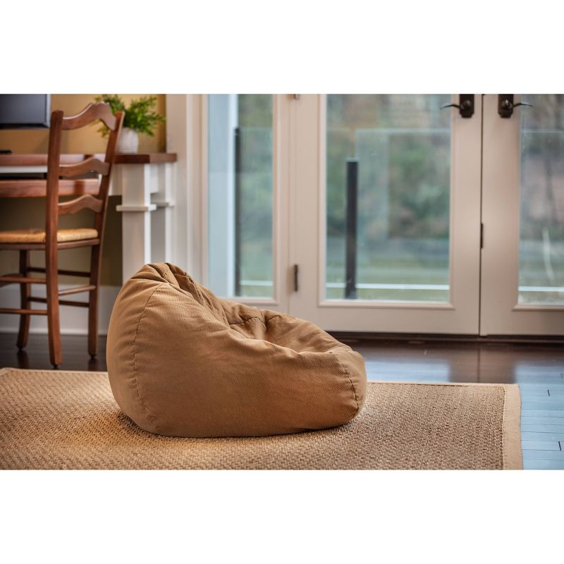 Gold Medal Kids' Micro-Fiber Suede Bean Bag Chair Desert - Gold Metal