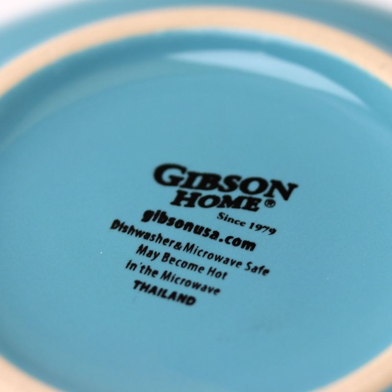 Gibson Home Pandora 12 Piece Ceramic Dinnerware Set in Blue