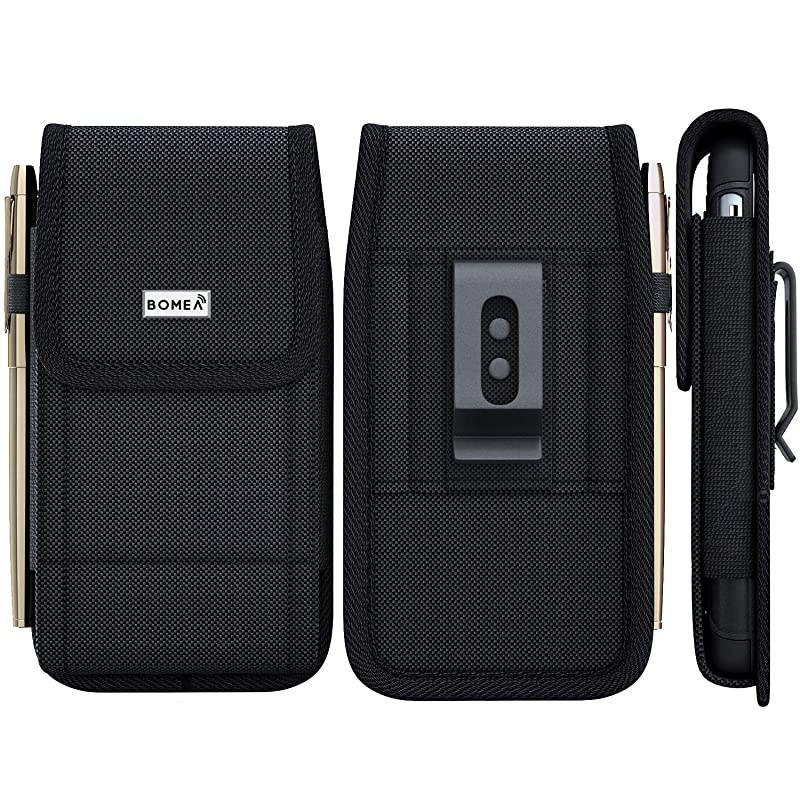 Phone Holster for iPhone XS Max, iPhone 11 Pro Max Belt Holder Rugged Tactical Cell Phone Holster Pouch Case w/ Belt Holster Clip Fits iPhone XS Max/11 Pro Max/8 Plus/7 Plus/6S Plus with Case on