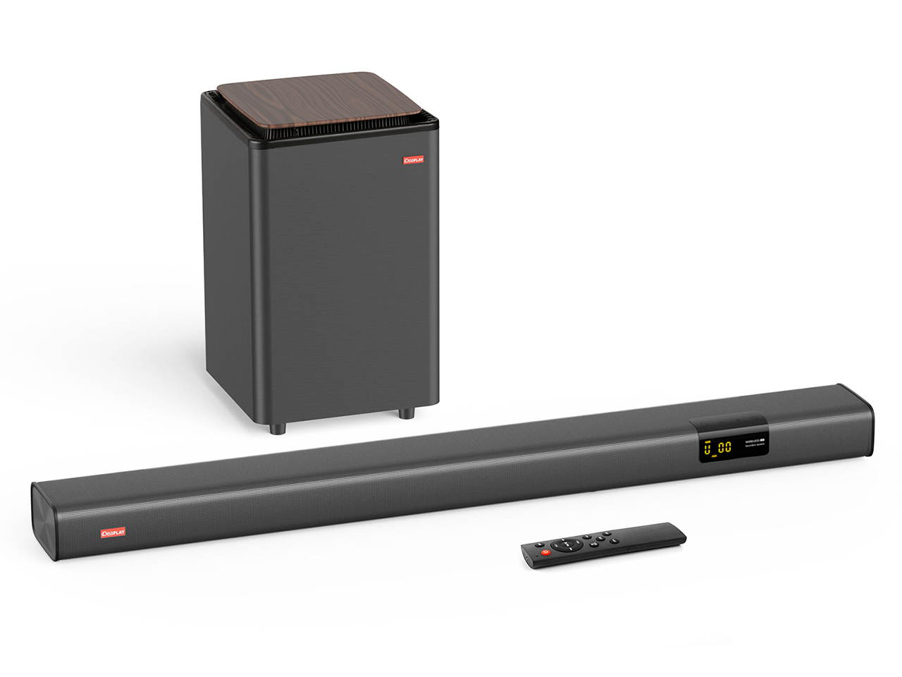 iDeaPlay Live2  2.1 Channel Home Theater TV Soundbar Bluetooth Sound Bar with Wireless Subwoofer 120W RMS